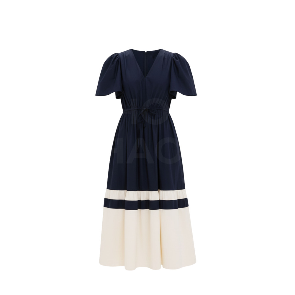 TUCKERNUCK Navy and Cream Cotton Mitchell Dress Size XL NWT - Picture 6 of 6